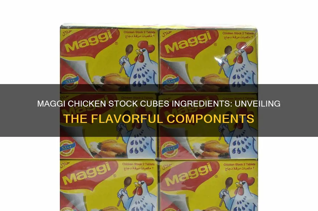 what is maggi chicken stock cubes made of