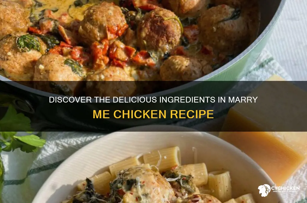 what is marry me chicken made of