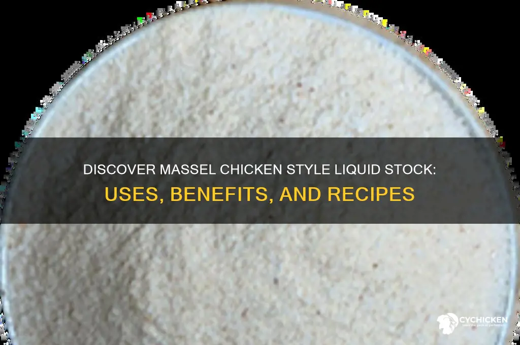 what is massel chicken style liquid stock