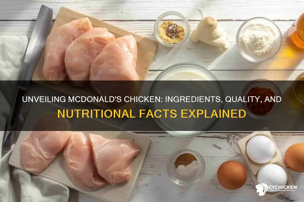 what is mcdonalds chicken made out of