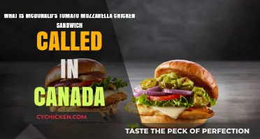 McDonald's Tomato Mozzarella Chicken Sandwich Name in Canada Revealed