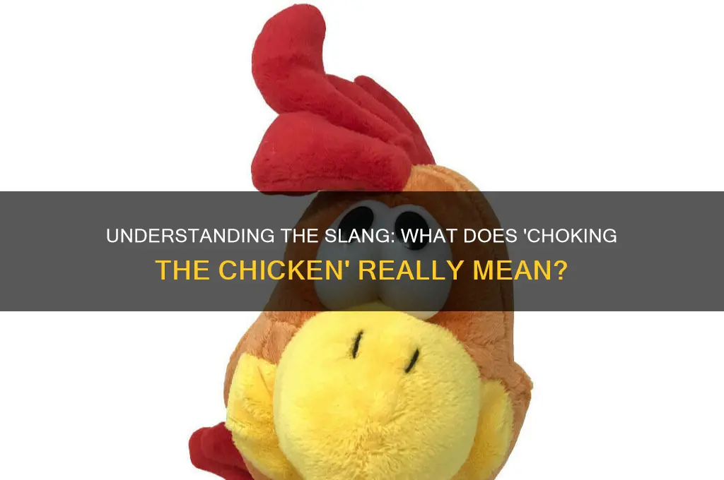 what is meant by choking the chicken