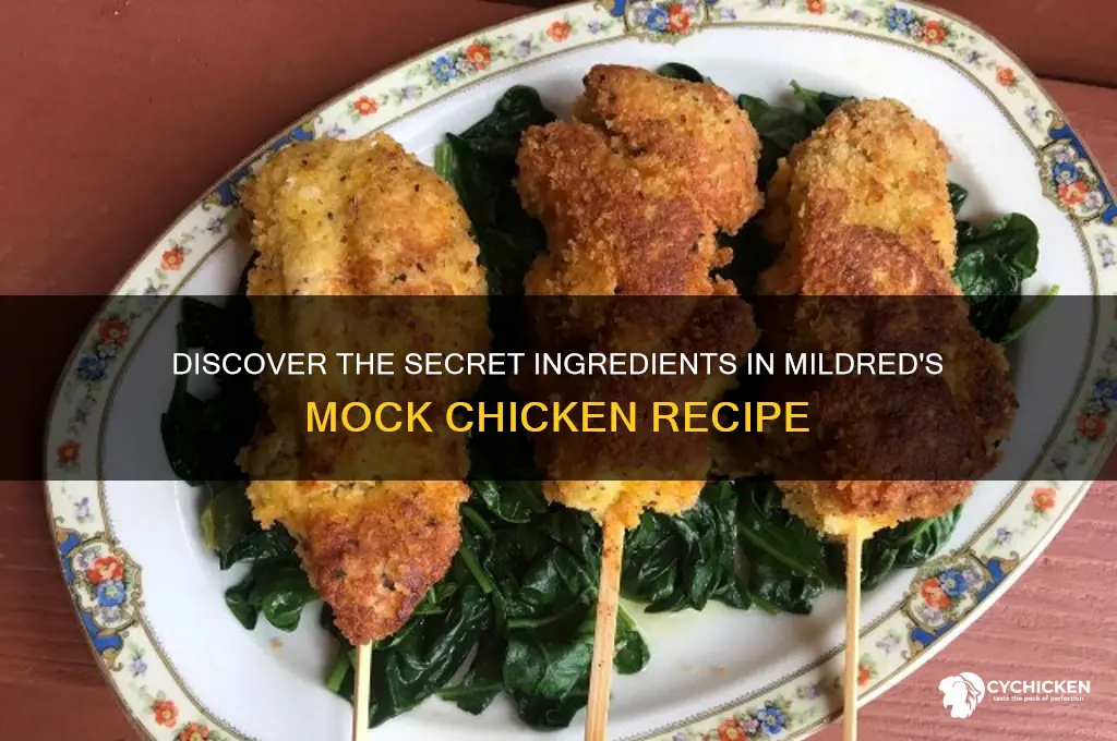 what is mildreds mock chicken made of
