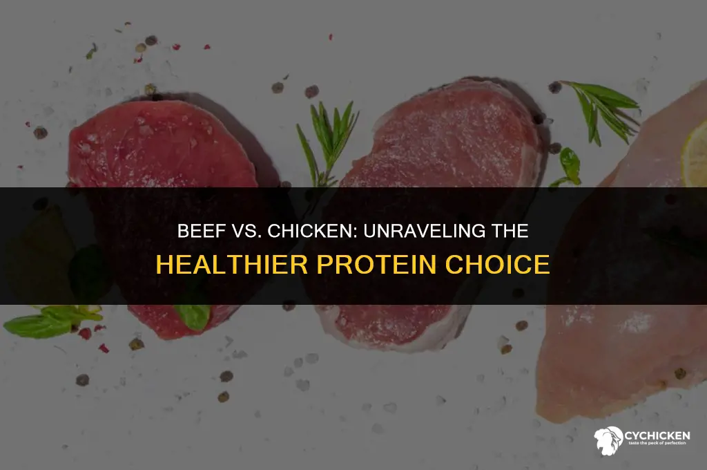 what is more healthy beef or chicken