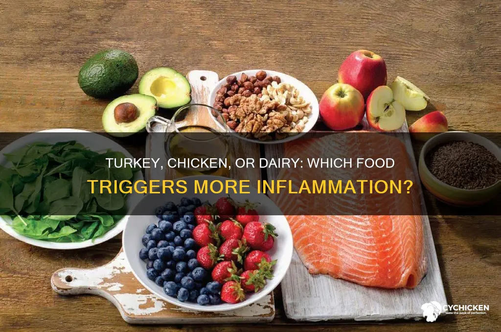 what is more inflammatory turkey chicken dairy