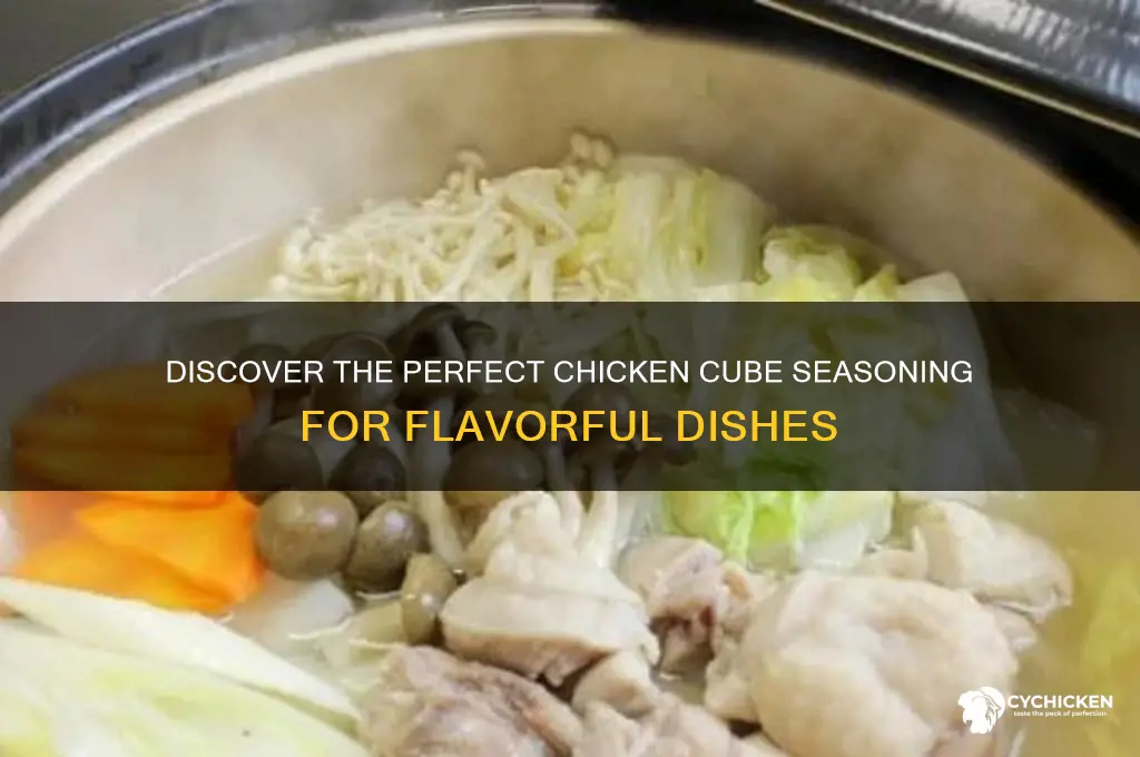 what is name of chicken cubes for seasoning
