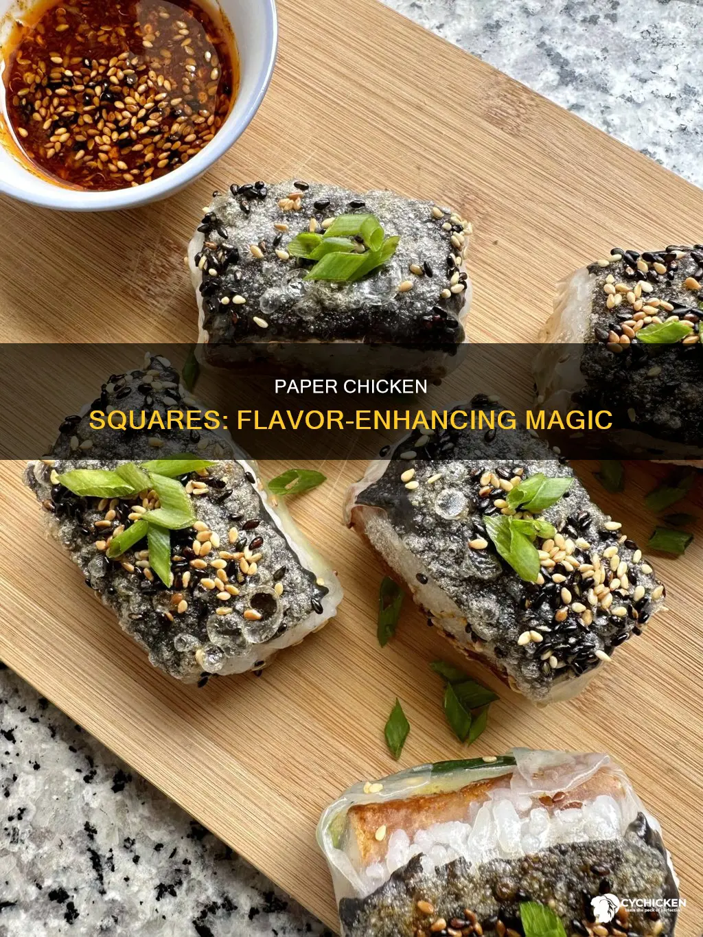 what is name of paper chicken squares for flavor