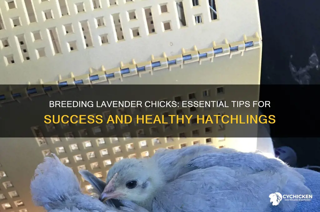 what is needed to breed lavender lavender chicks