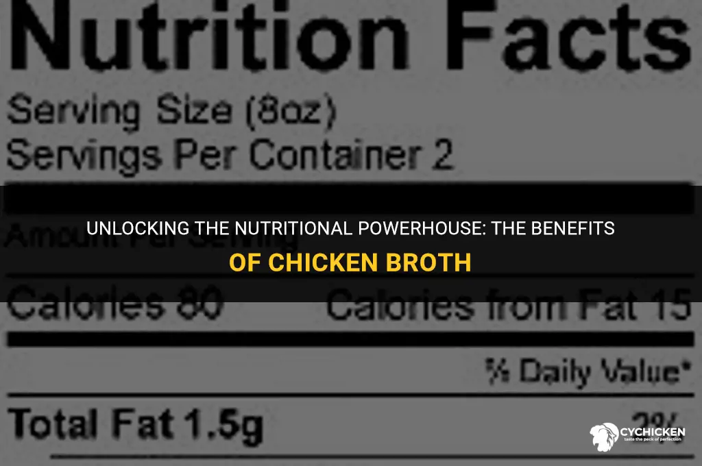 what is nurtient value of chicken broth