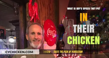 Oby's Chicken Secrets: Spices and Flavors Revealed