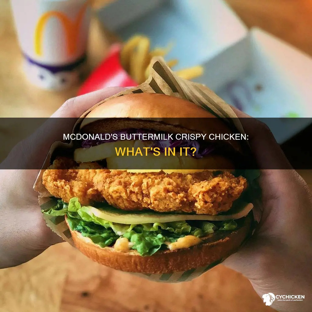 what is on a buttermilk crispy chicken at mcdonald