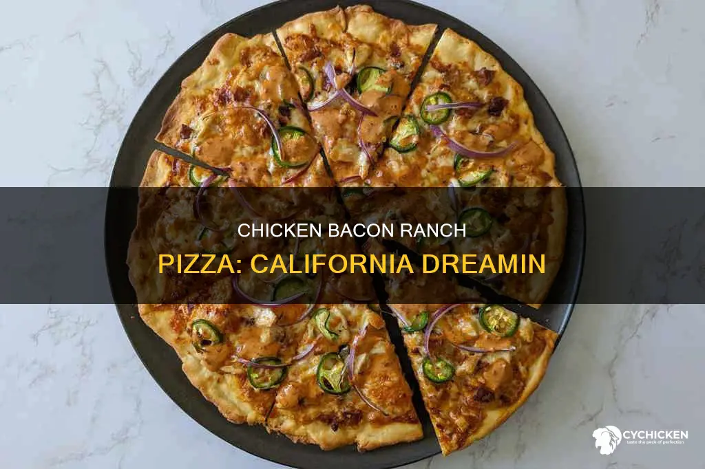 what is on a cali chicken bacon ranch pizza