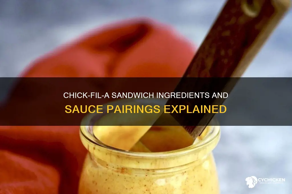 what is on a chick fil a sandwich what sauce