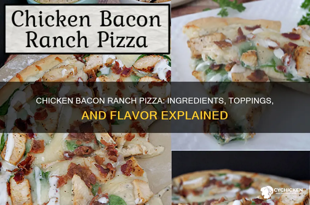 what is on a chicken bacon ranch pizza