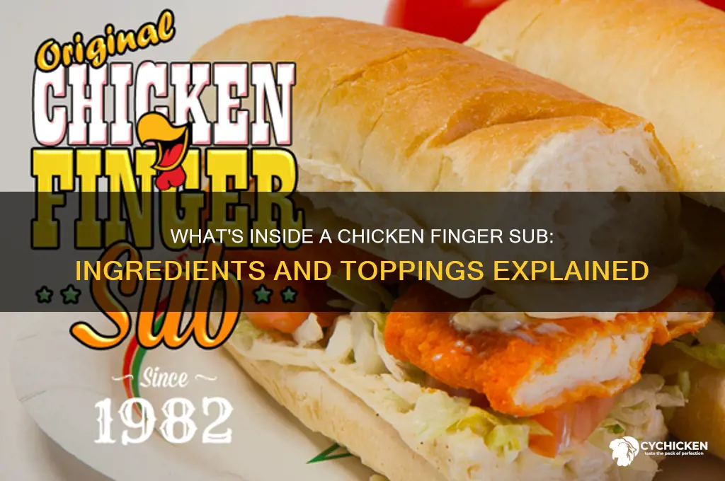 what is on a chicken finger sub