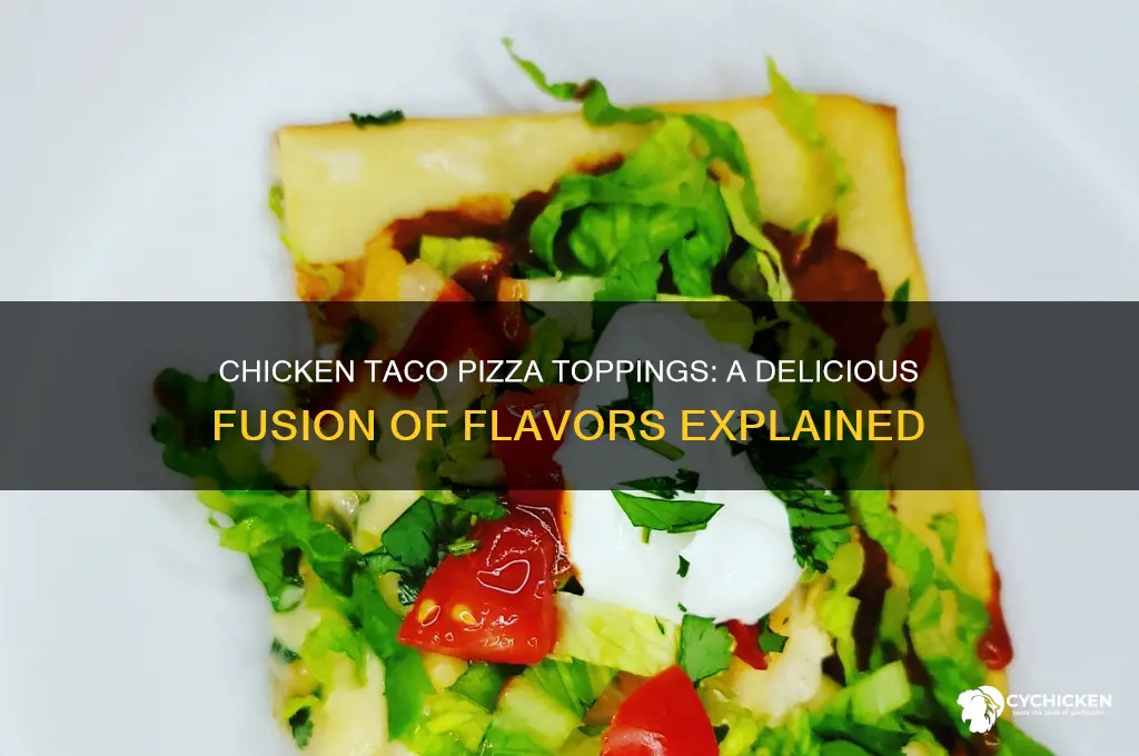 what is on a chicken taco pizza
