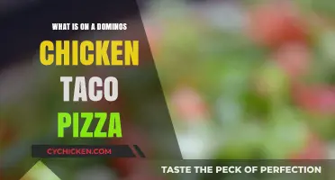 Discover the Delicious Toppings on Domino's Chicken Taco Pizza