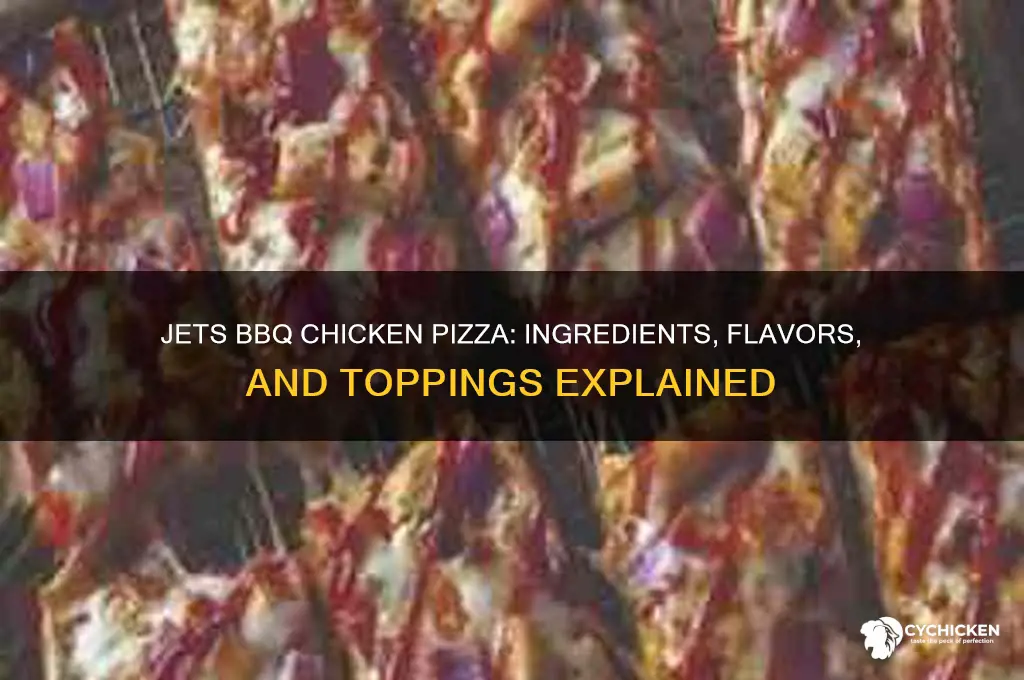 what is on a jets bbq chicken pizza