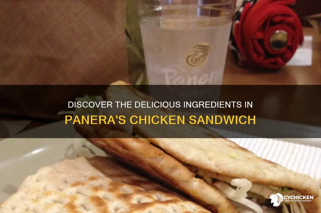 what is on a panera chicken sandwich