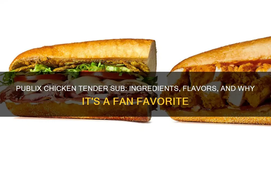 what is on a publix chicken tender sub