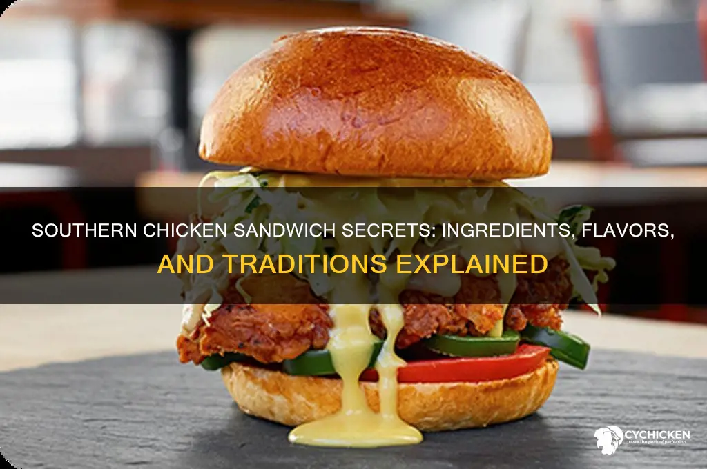 what is on a southern chicken sandwich