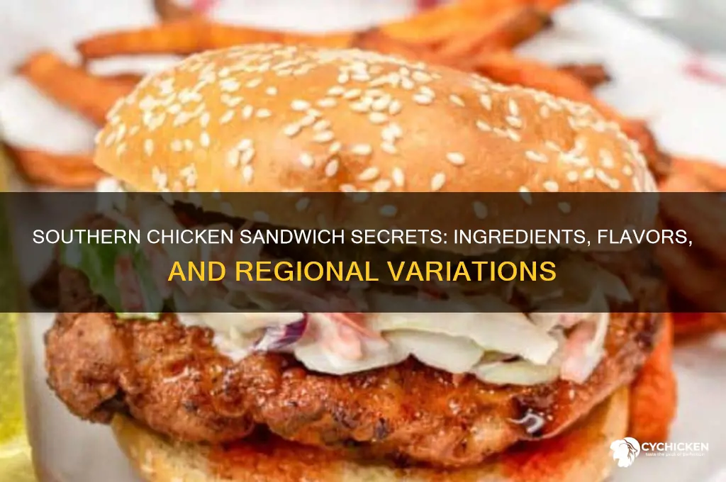 what is on a southern chicken sanwich