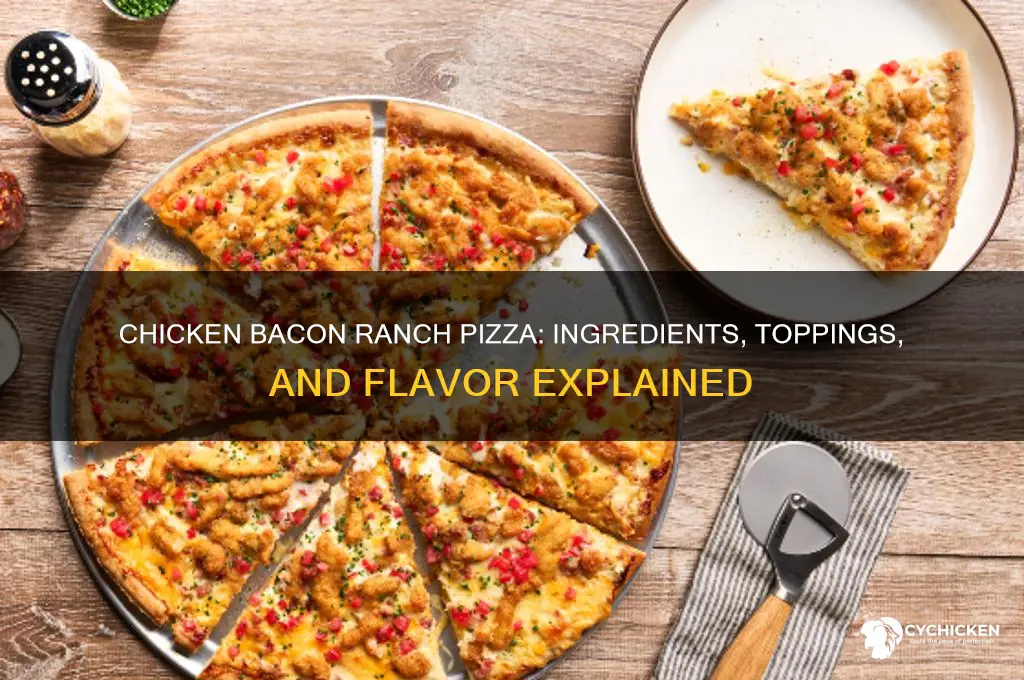 what is on chicken bacon ranch pizza