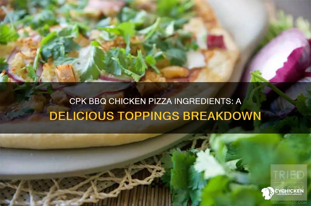 what is on cpk bbq chicken pizza