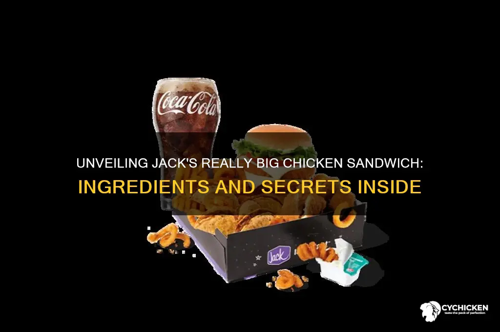 what is on jacks really big chicken sandwich