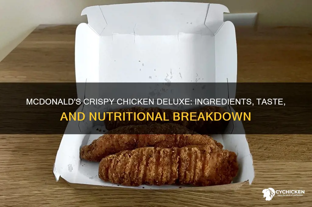 what is on mcdonalds crispy chicken deluxe