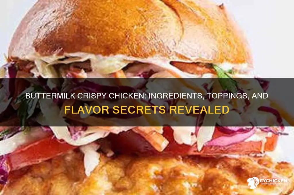 what is on the buttermilk crispy chicken