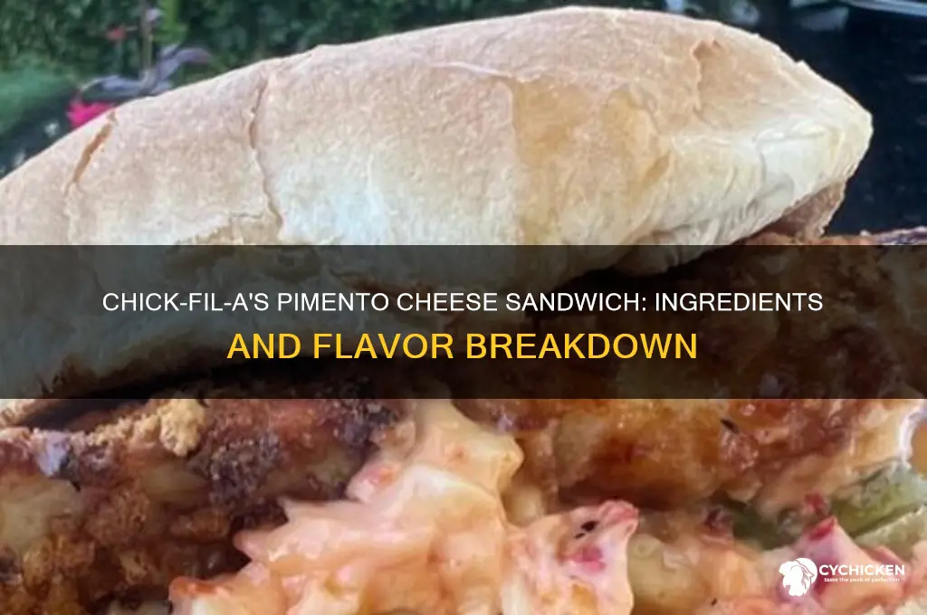 what is on the chick fil a pimento cheese sandwich
