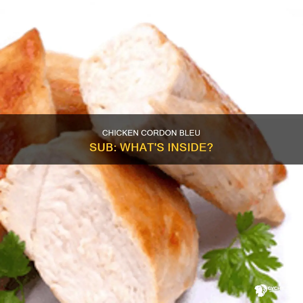 what is on the chicken cordon bleu sub at publix
