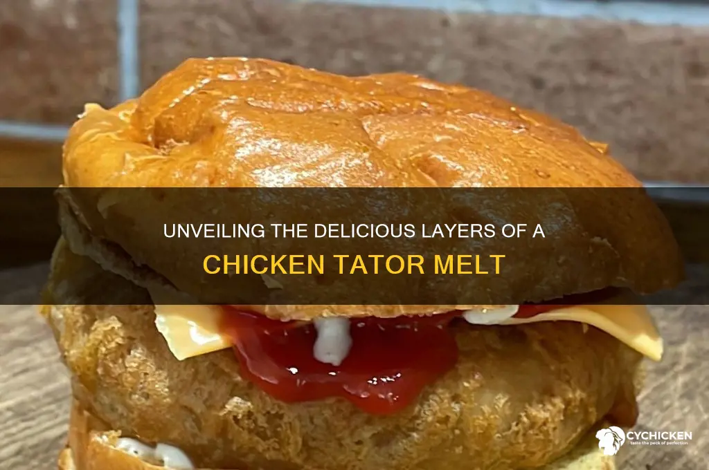 what is on the chicken tator melt