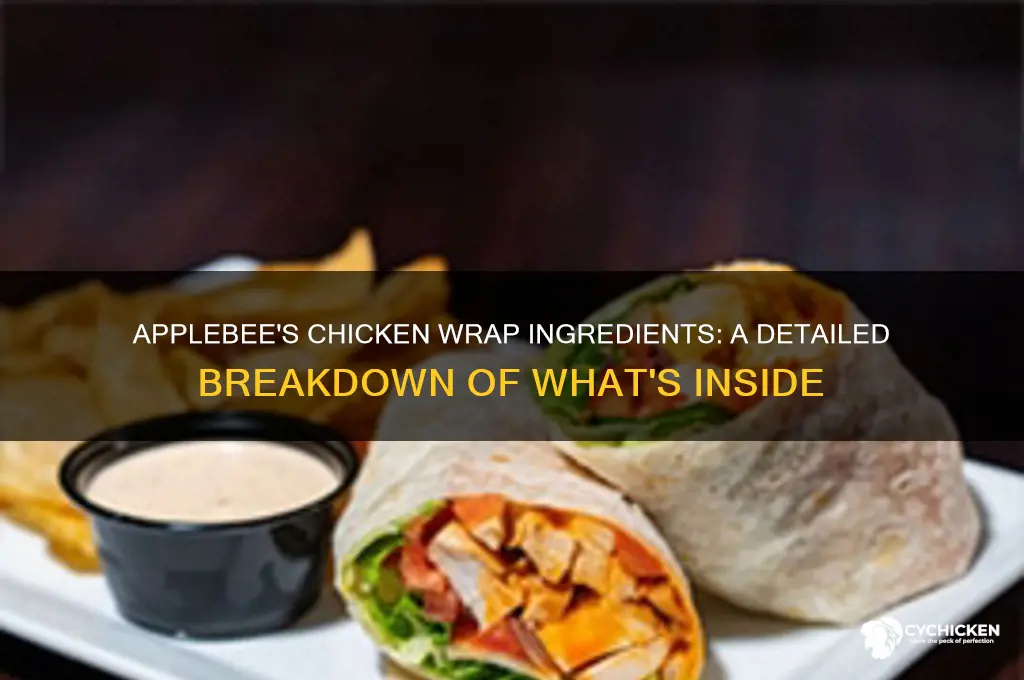 what is on the chicken wrap applebees
