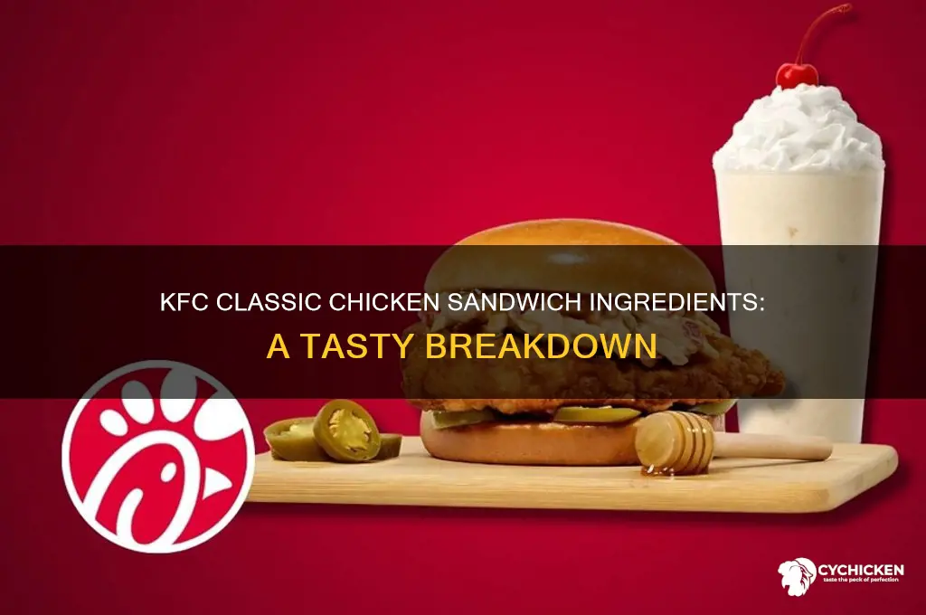 what is on the kfc classic chicken sandwich