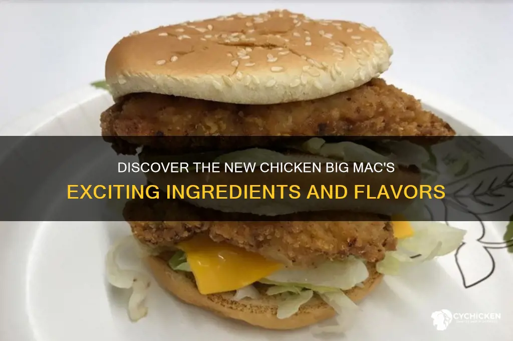 what is on the new chicken big mac