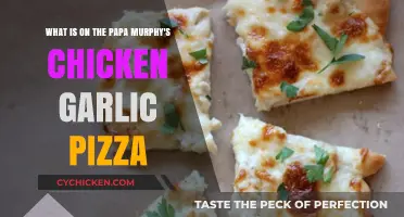 Papa Murphy's Chicken Garlic Pizza: Toppings and Taste