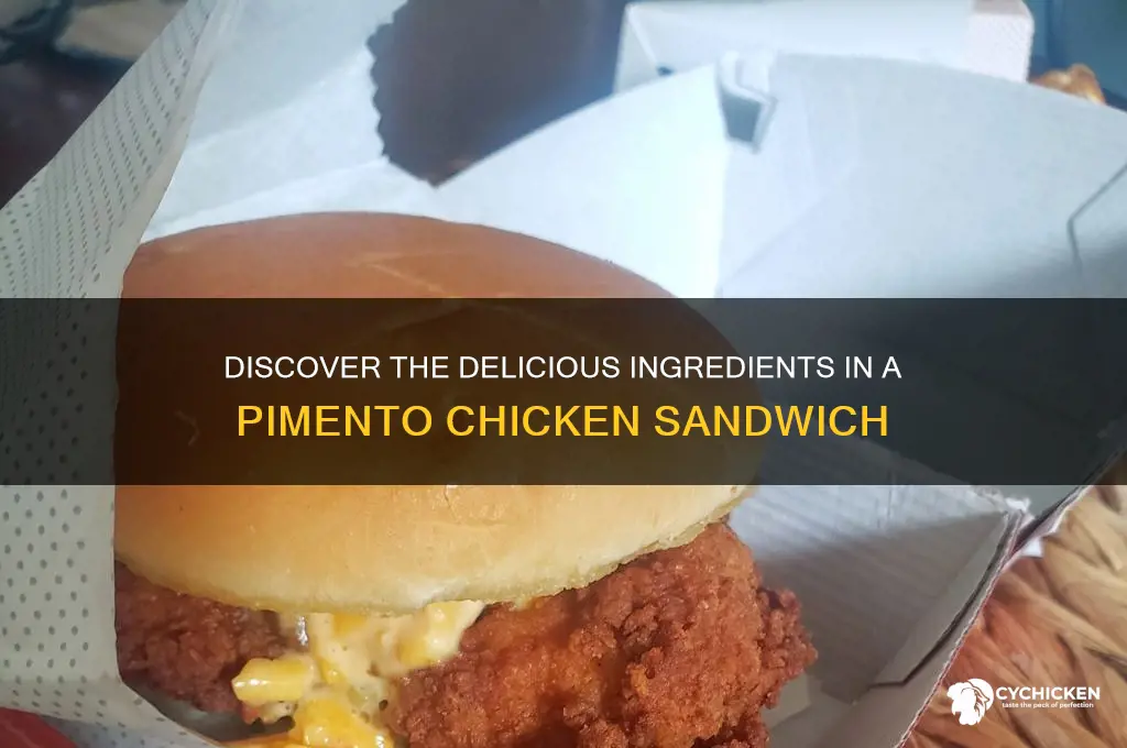 what is on the pimento chicken sandwich