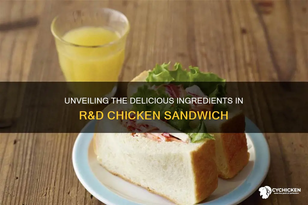 what is on the r d chicken sandwich