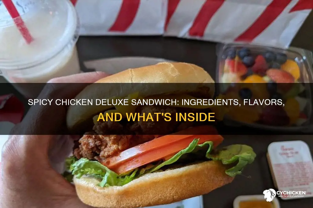 what is on the spicy chicken deluxe sandwich