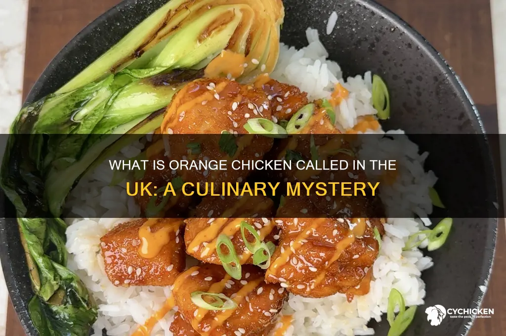 what is orange chicken called in uk