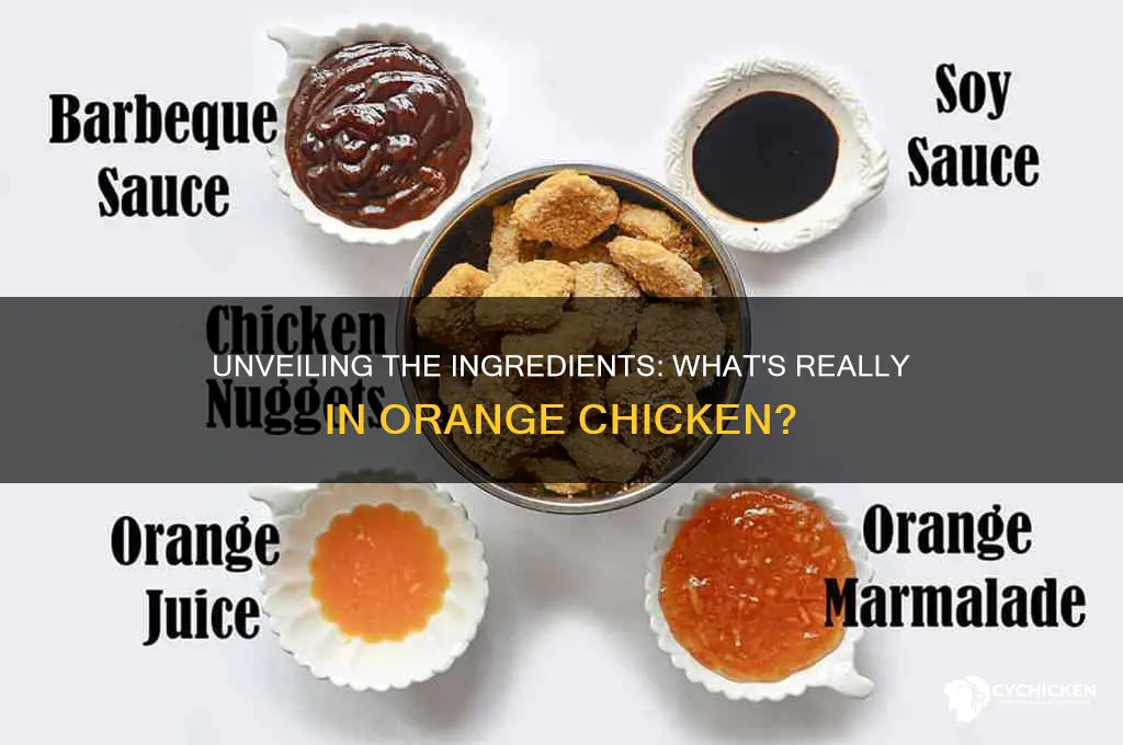 what is orange chicken really made out of
