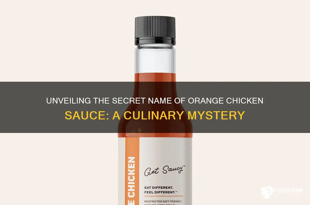 what is orange chicken sauce called