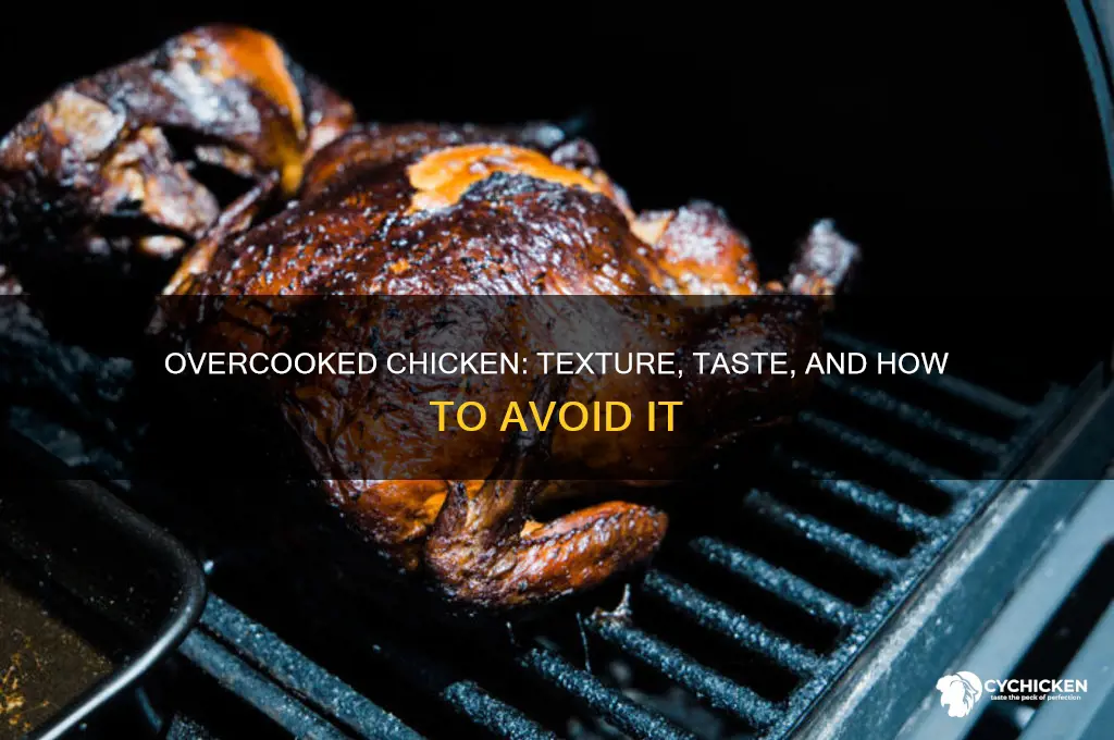 what is overcooked chicken like