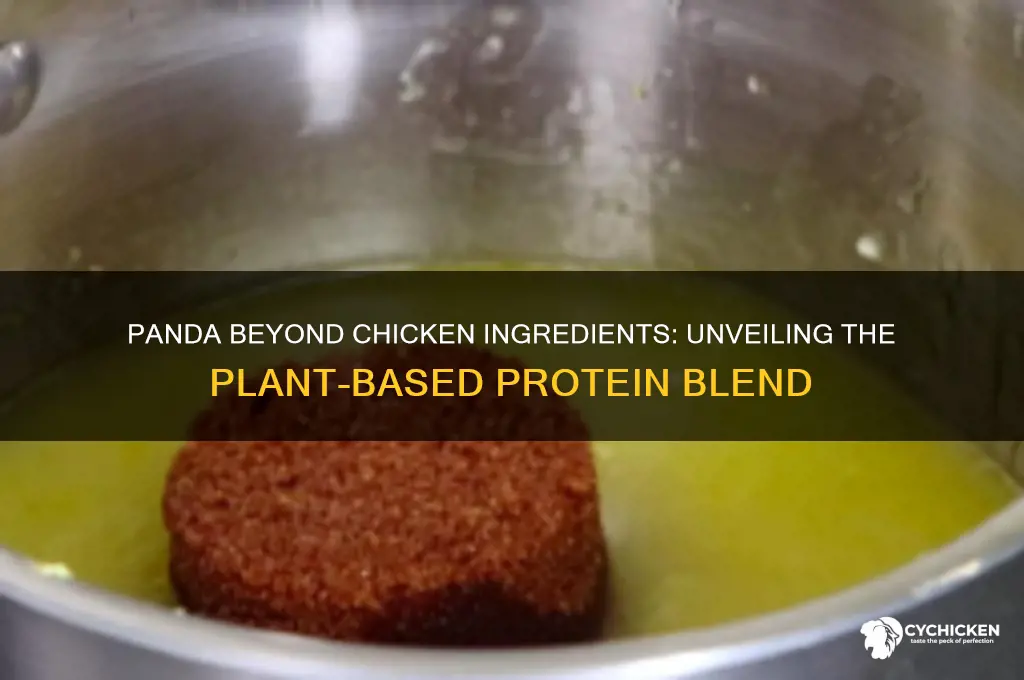 what is panda beyond chicken made of