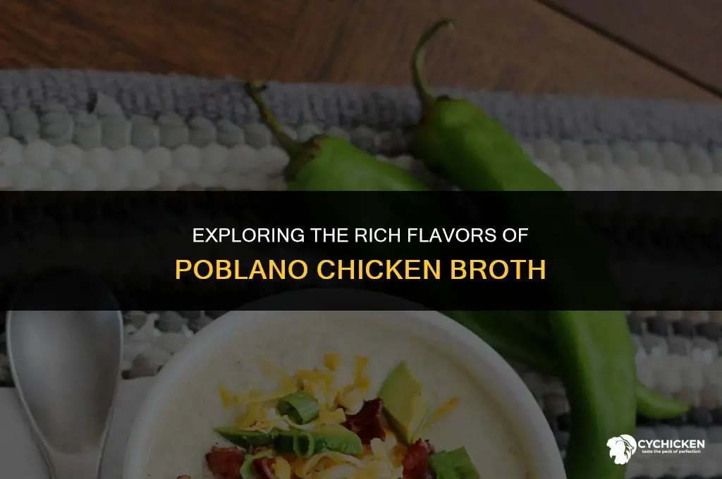 what is poblano chicken broth
