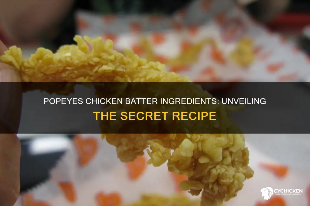 what is popeyes chicken batter made of
