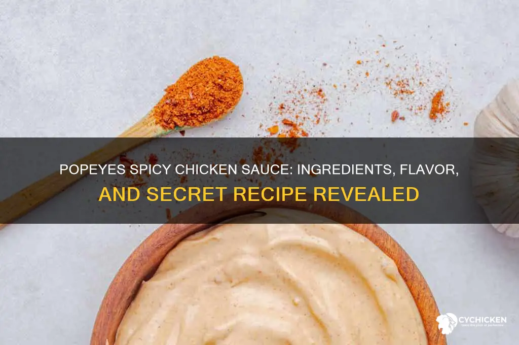 what is popeyes spicy chicken sauce