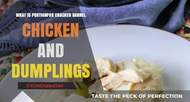 Cracker Barrel Chicken and Dumplings: Perfect Portion Size Guide